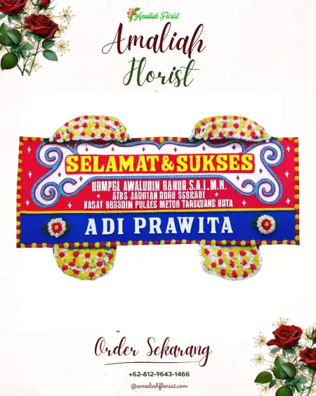 Papan Bunga Ucapan Selamat Kalome
